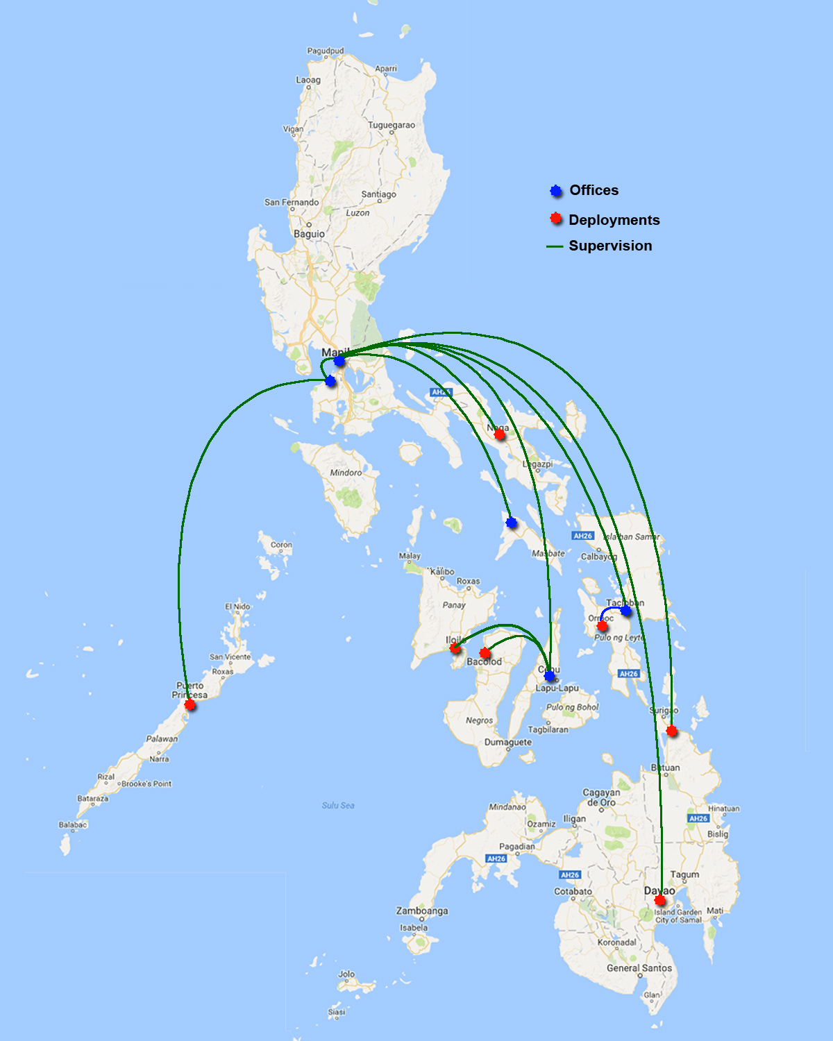 Warrior Group of Companies | 2a Map of Deployments 100717